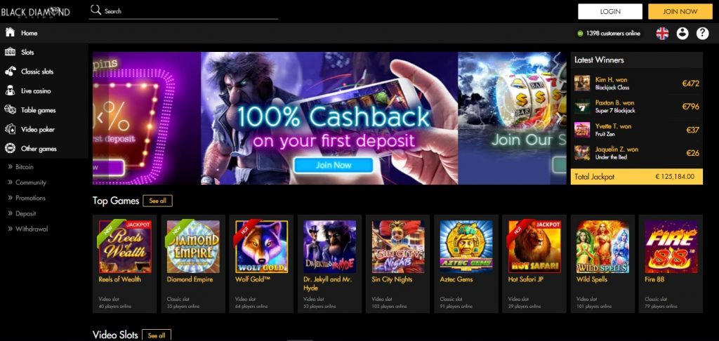 Black Diamond Casino review