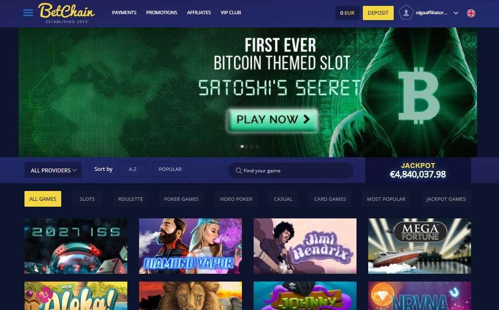 Betchain Bitcoin Casino review South Africa