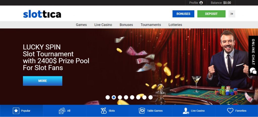 Slottica Casino review