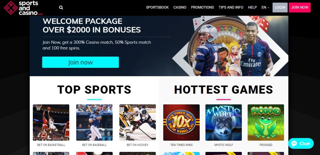 SportsandCasino.com review