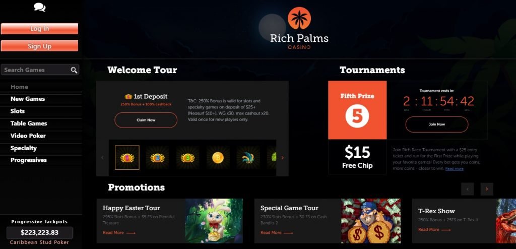 Rich palms casino bonus codes 2021