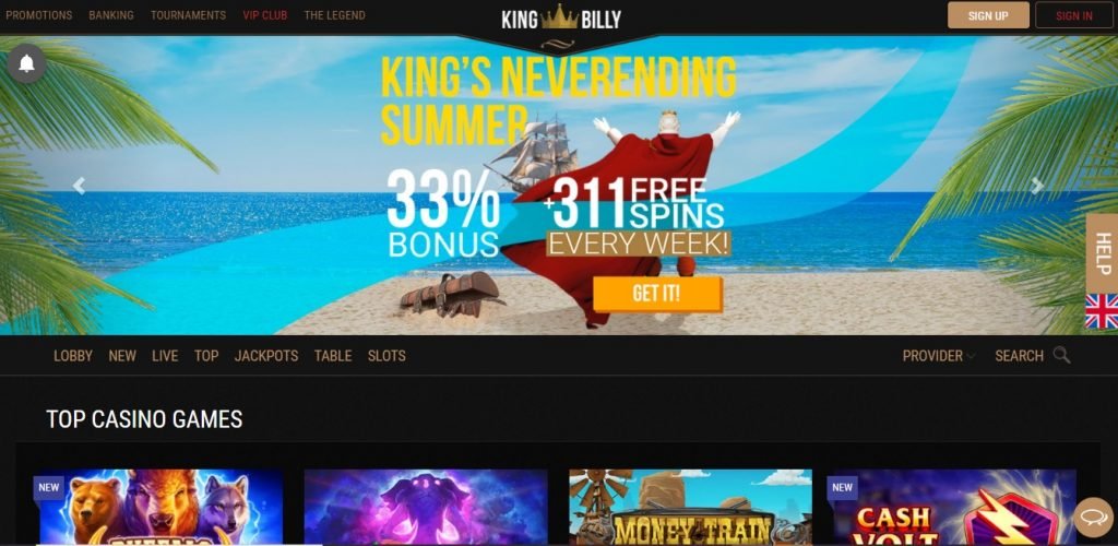 King Billy Casino review