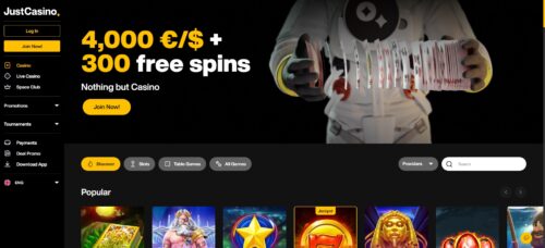 JustCasino Review South Africa